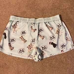 Victoria’s Secret pink sleep lounge boxer shorts